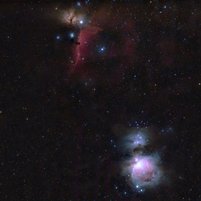 M42, IC434 und NGC2024 vom 30.11.2024